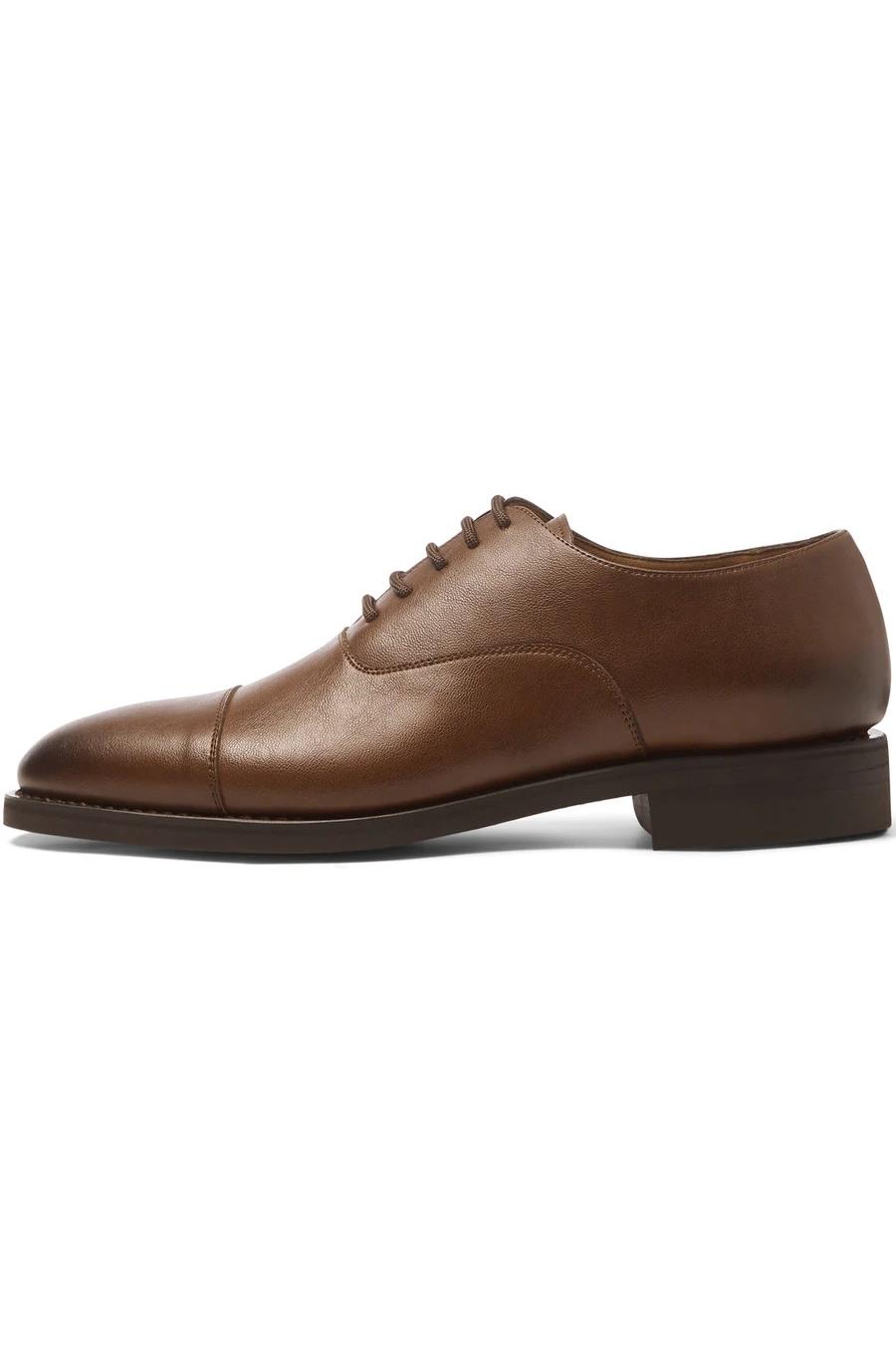 Image of Will's Vegan Store mannen vegan Goodyear Welt Oxfords Kastanje